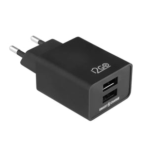 Carregador de Parede com 2 Saídas USB i2GO Entrada 100-240V Saída 5V-3,4A