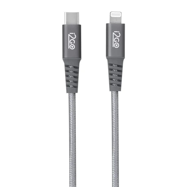 Cabo iPhone Lightning + USB-C i2GO Certificado MFi 2m